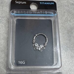 Titanium Silver Septum Ring